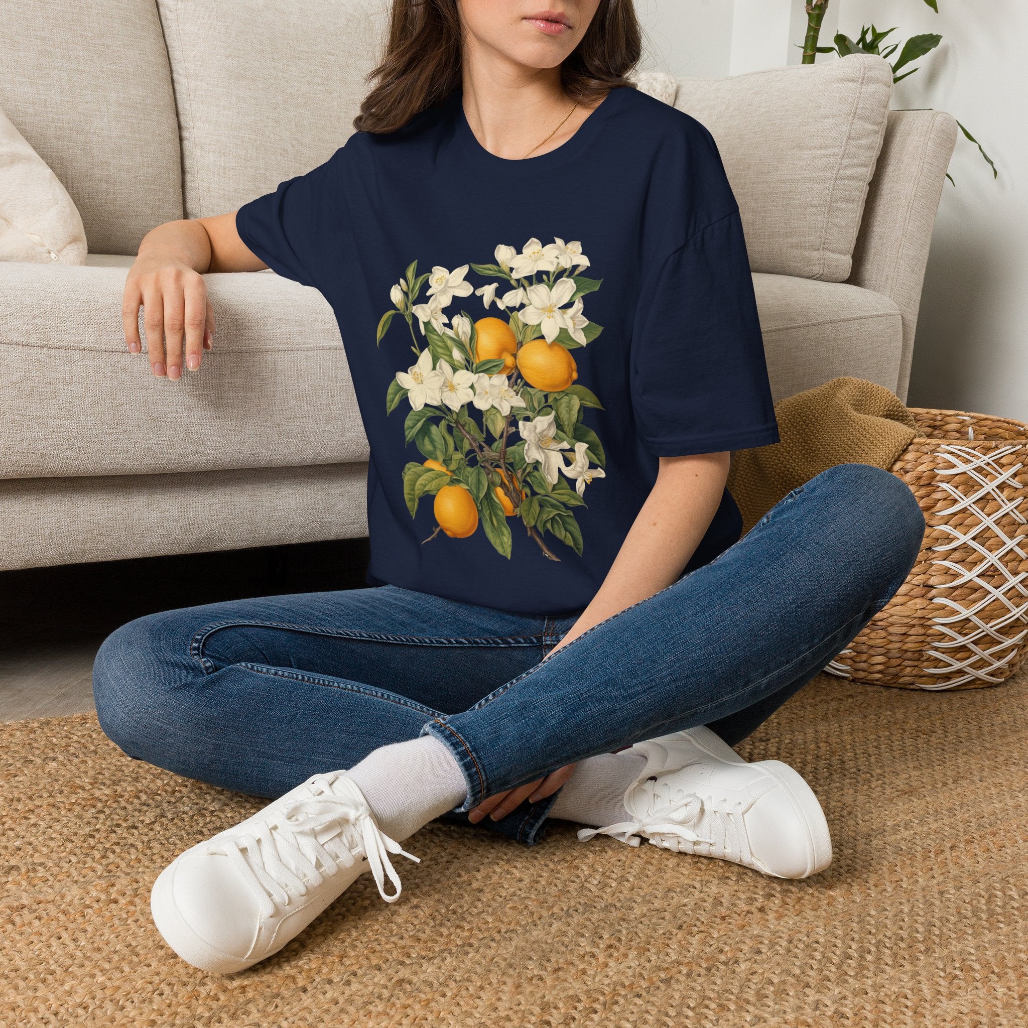 Orange Blossom Floral T-Shirt