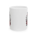 Midnight Rose Cat – Gothic Black Cat Floral Mug Design, Ceramic Mug, (11oz, 15oz)
