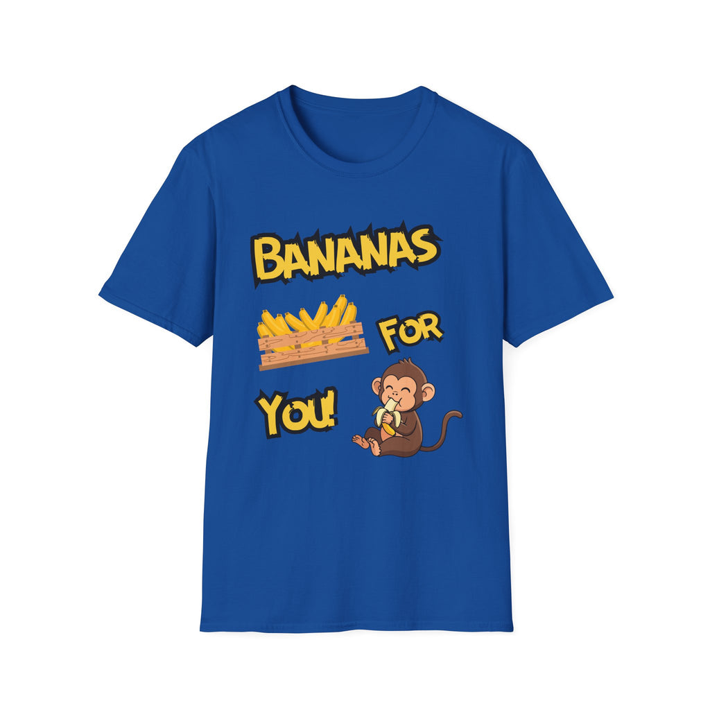 Bananas For You T-Shirt — Cute Monkey & Banana Crate Graphic Tee