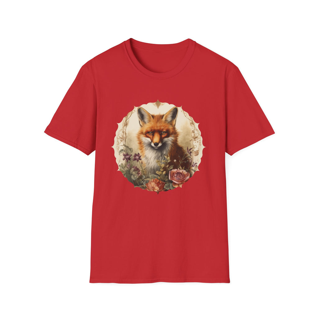 Fox Portrait T‑Shirt — Vintage Woodland Fox Graphic Tee