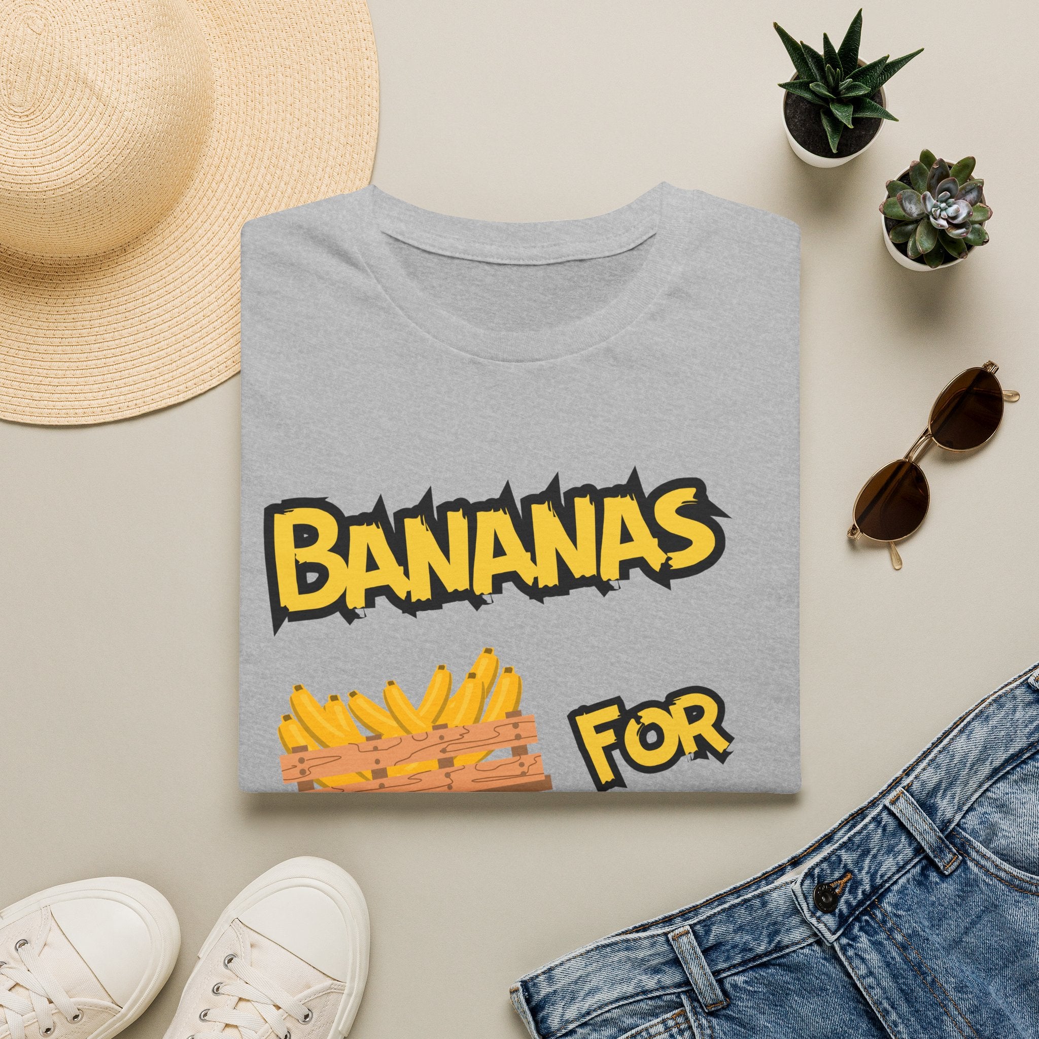 Bananas For You T-Shirt — Cute Monkey & Banana Crate Graphic Tee
