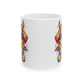 Rainbow Occult Puppy Demon Cute Gothic Kawaii Design, Ceramic Mug, (11oz, 15oz)