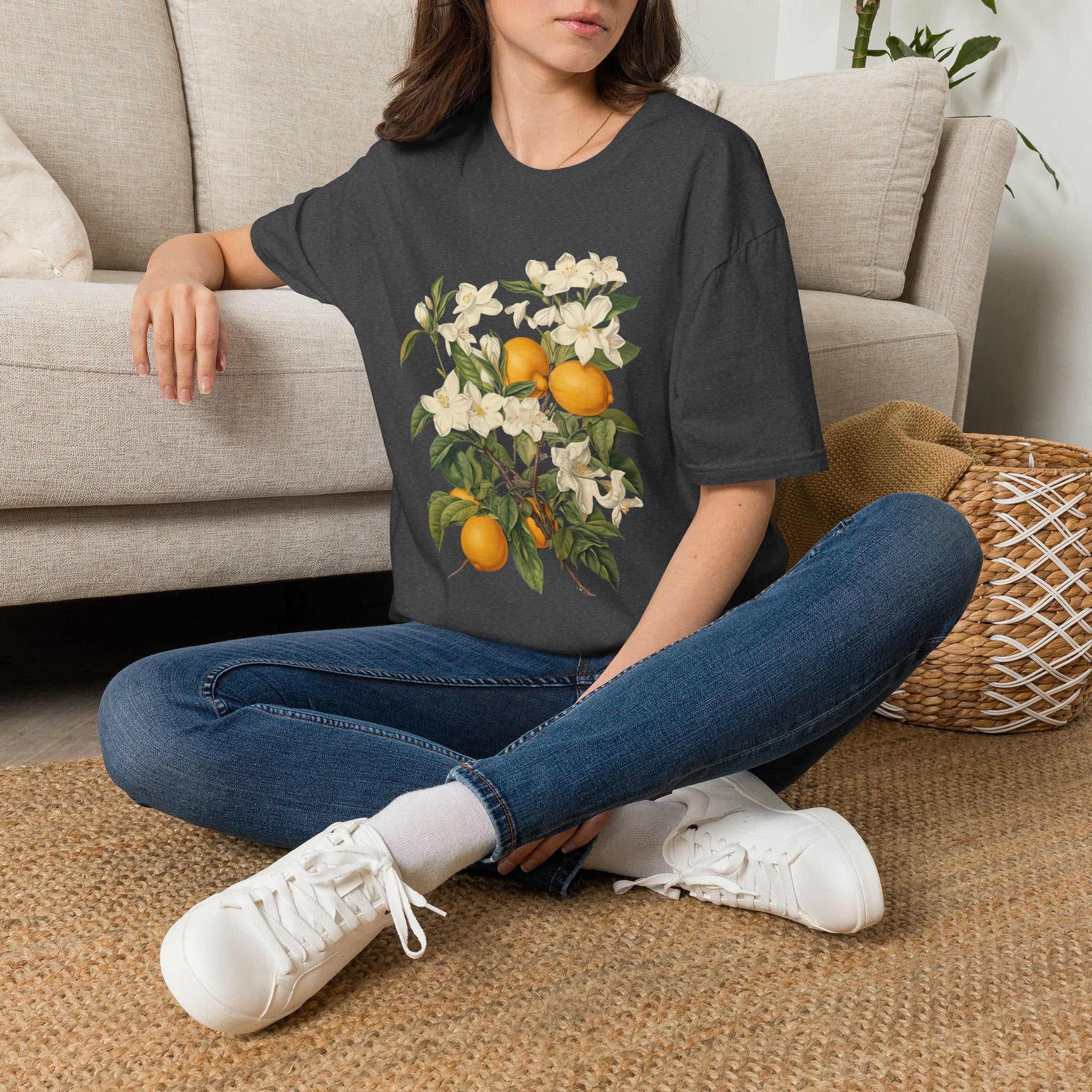 Orange Blossom Floral T-Shirt