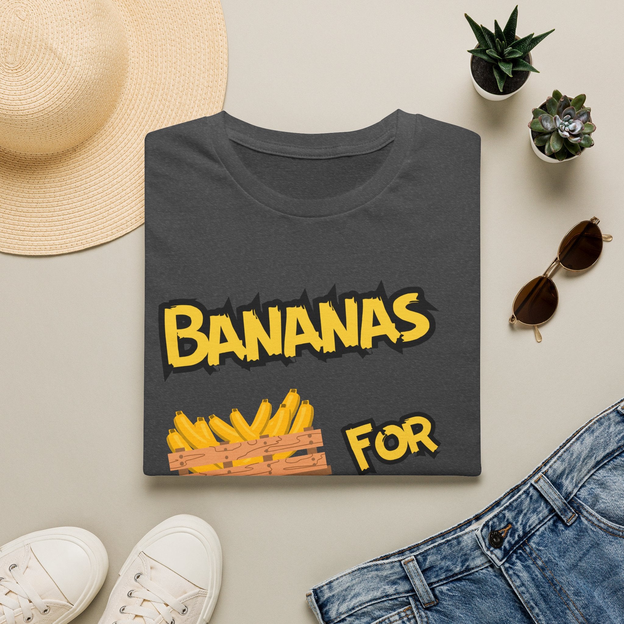 Bananas For You T-Shirt — Cute Monkey & Banana Crate Graphic Tee