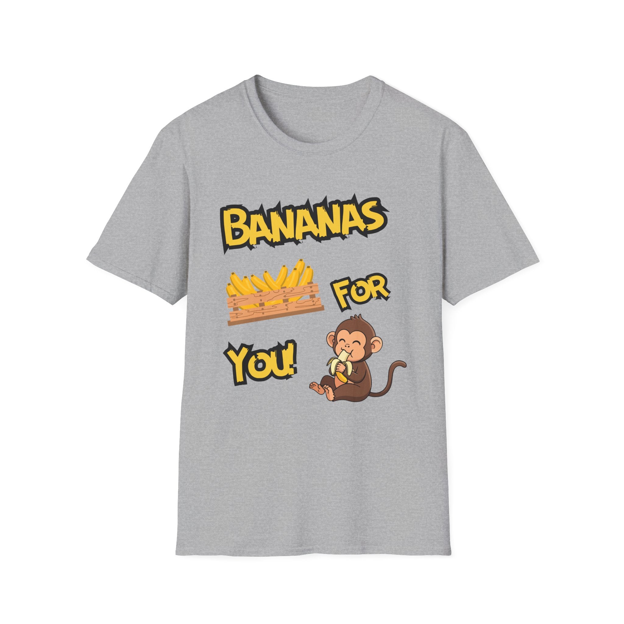 Bananas For You T-Shirt — Cute Monkey & Banana Crate Graphic Tee