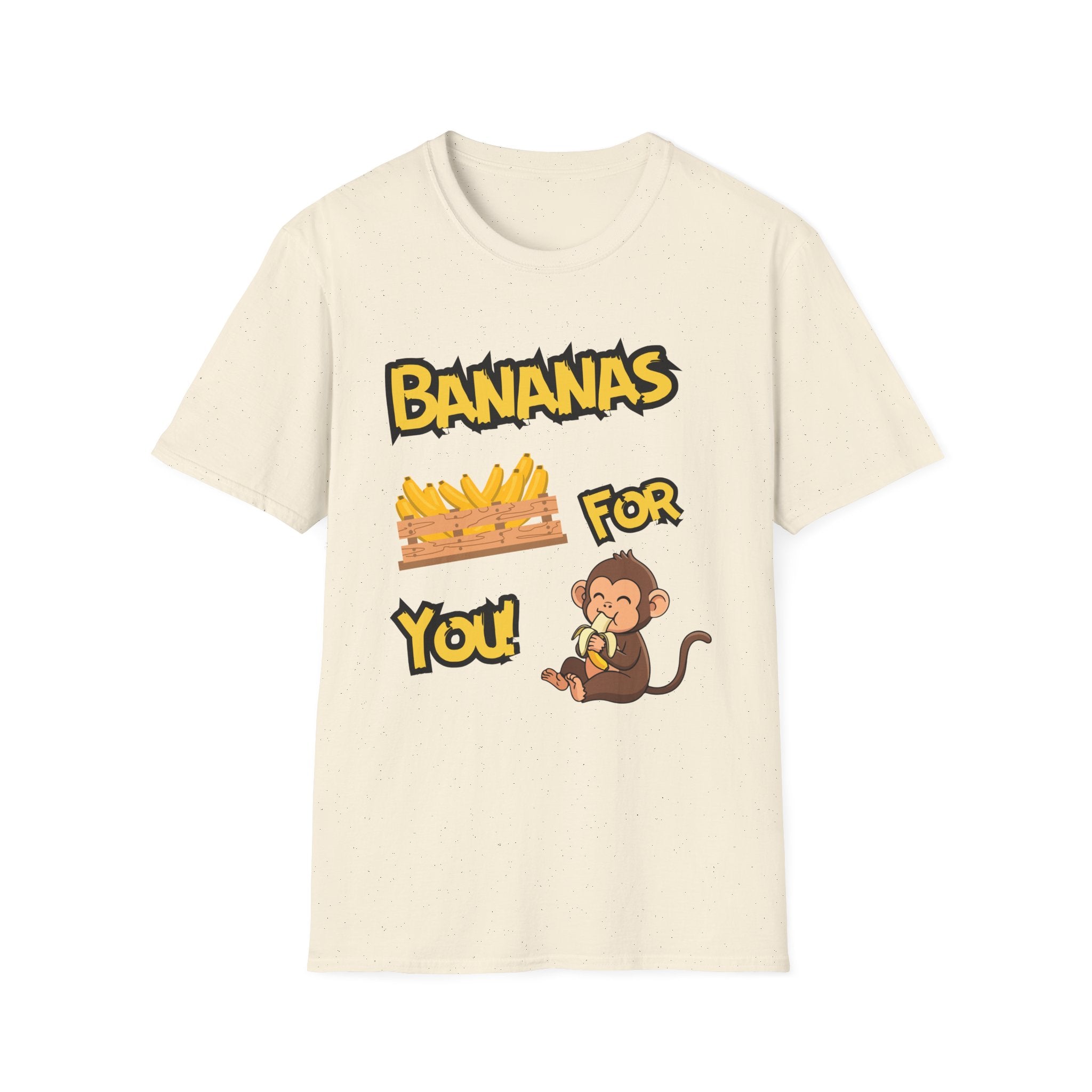 Bananas For You T-Shirt — Cute Monkey & Banana Crate Graphic Tee