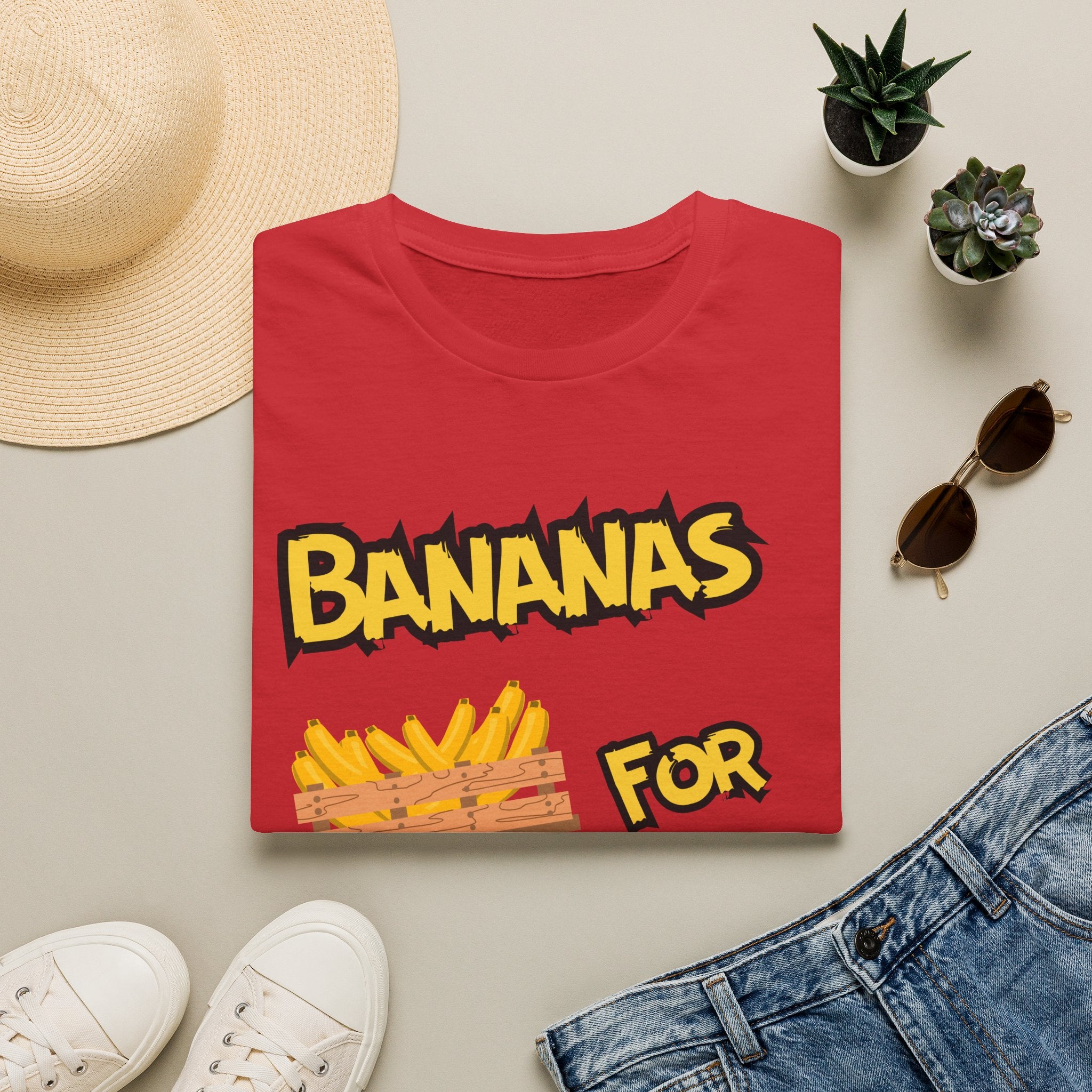 Bananas For You T-Shirt — Cute Monkey & Banana Crate Graphic Tee