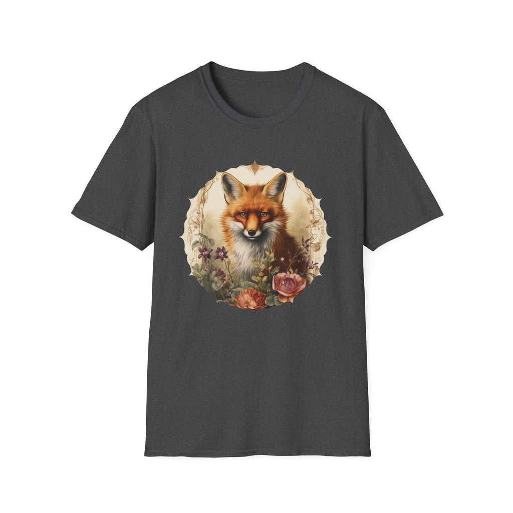 Fox Portrait T‑Shirt — Vintage Woodland Fox Graphic Tee