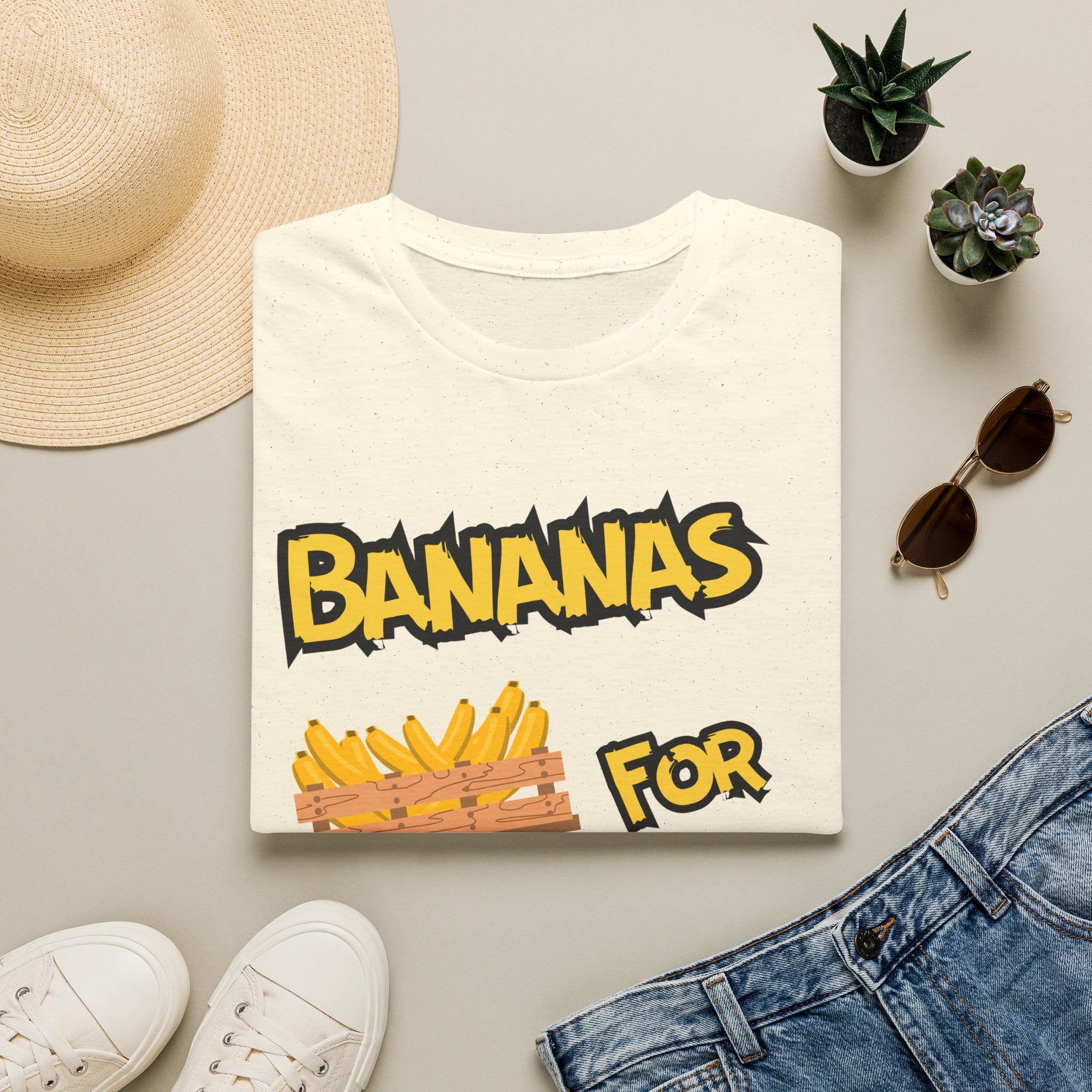 Bananas For You T-Shirt — Cute Monkey & Banana Crate Graphic Tee