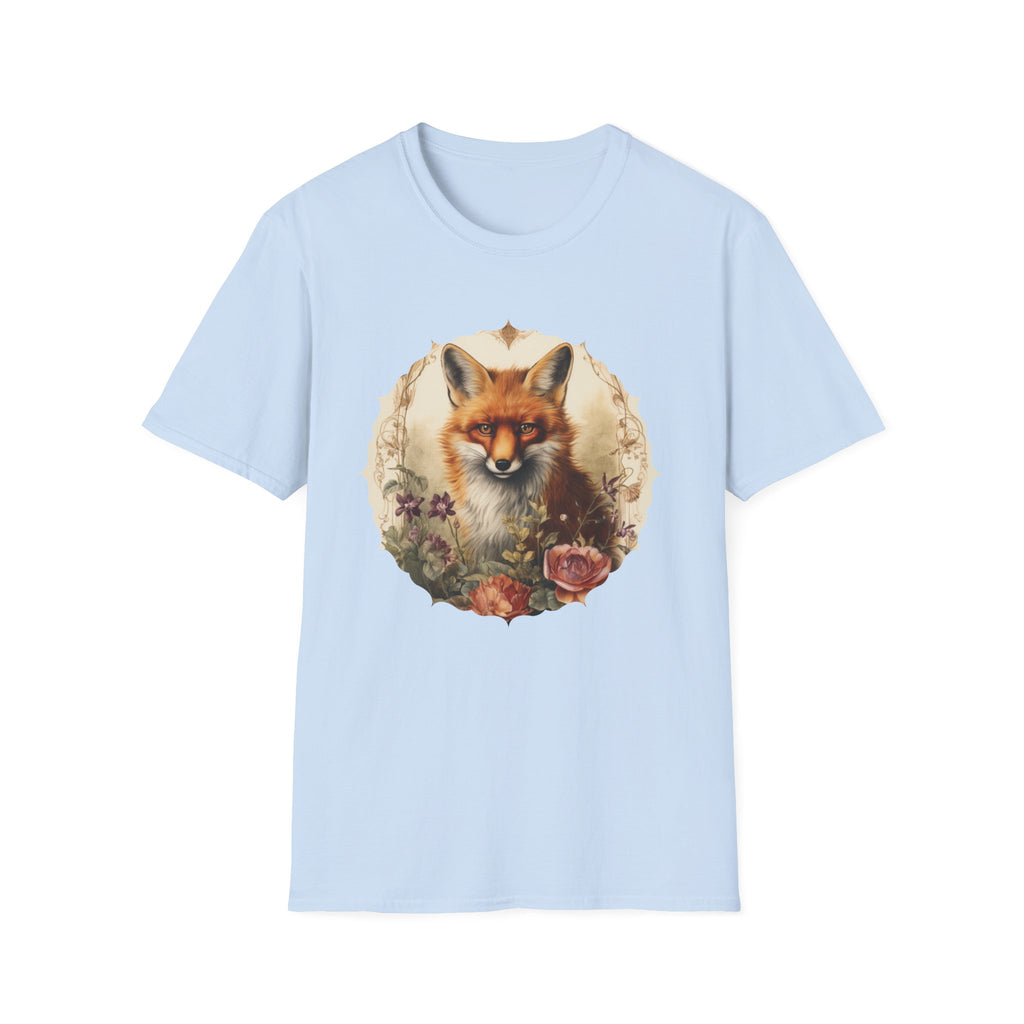 Fox Portrait T‑Shirt — Vintage Woodland Fox Graphic Tee