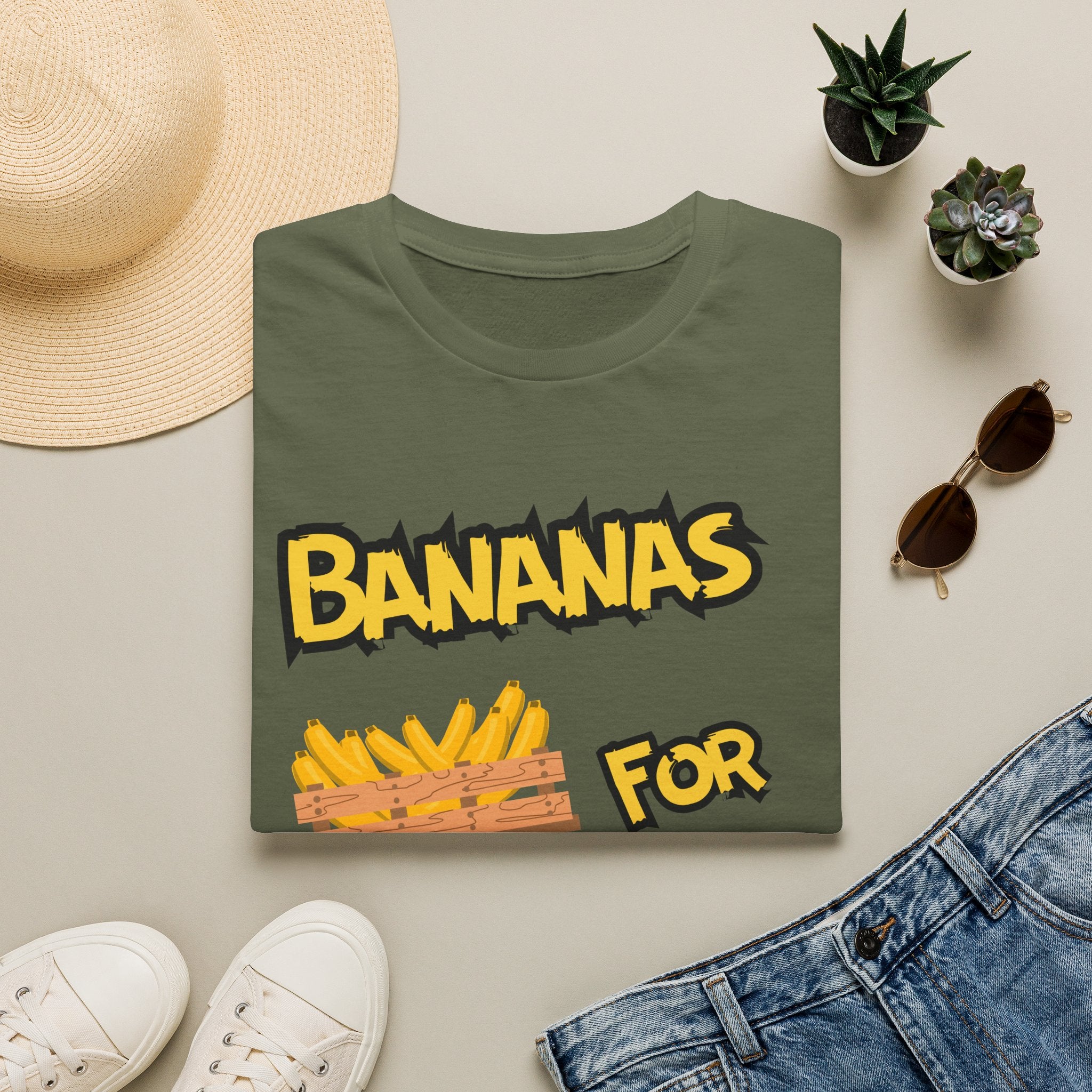 Bananas For You T-Shirt — Cute Monkey & Banana Crate Graphic Tee