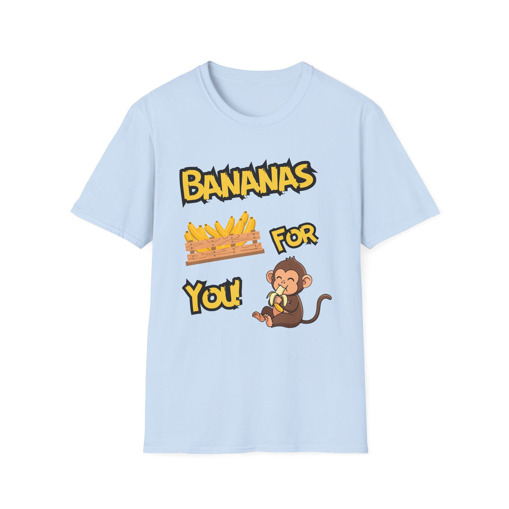 Bananas For You T-Shirt — Cute Monkey & Banana Crate Graphic Tee
