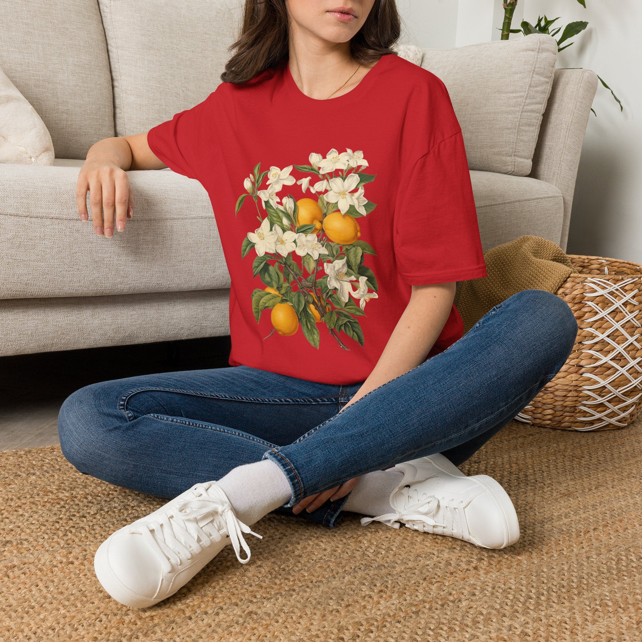 Orange Blossom Floral T-Shirt