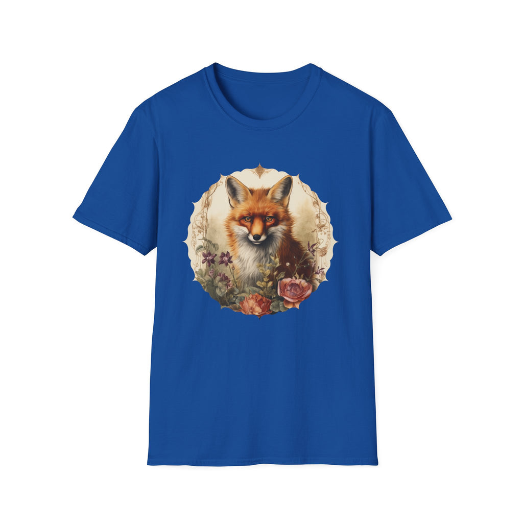 Fox Portrait T‑Shirt — Vintage Woodland Fox Graphic Tee