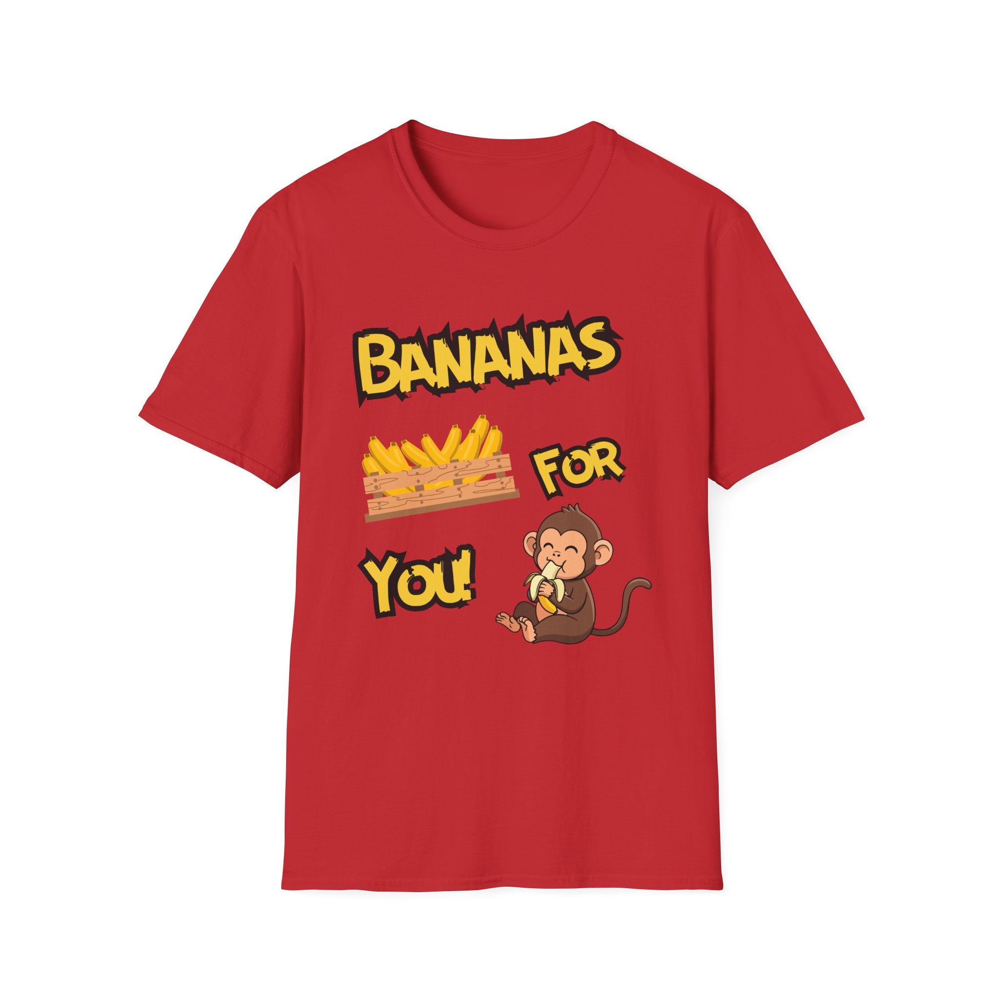 Bananas For You T-Shirt — Cute Monkey & Banana Crate Graphic Tee