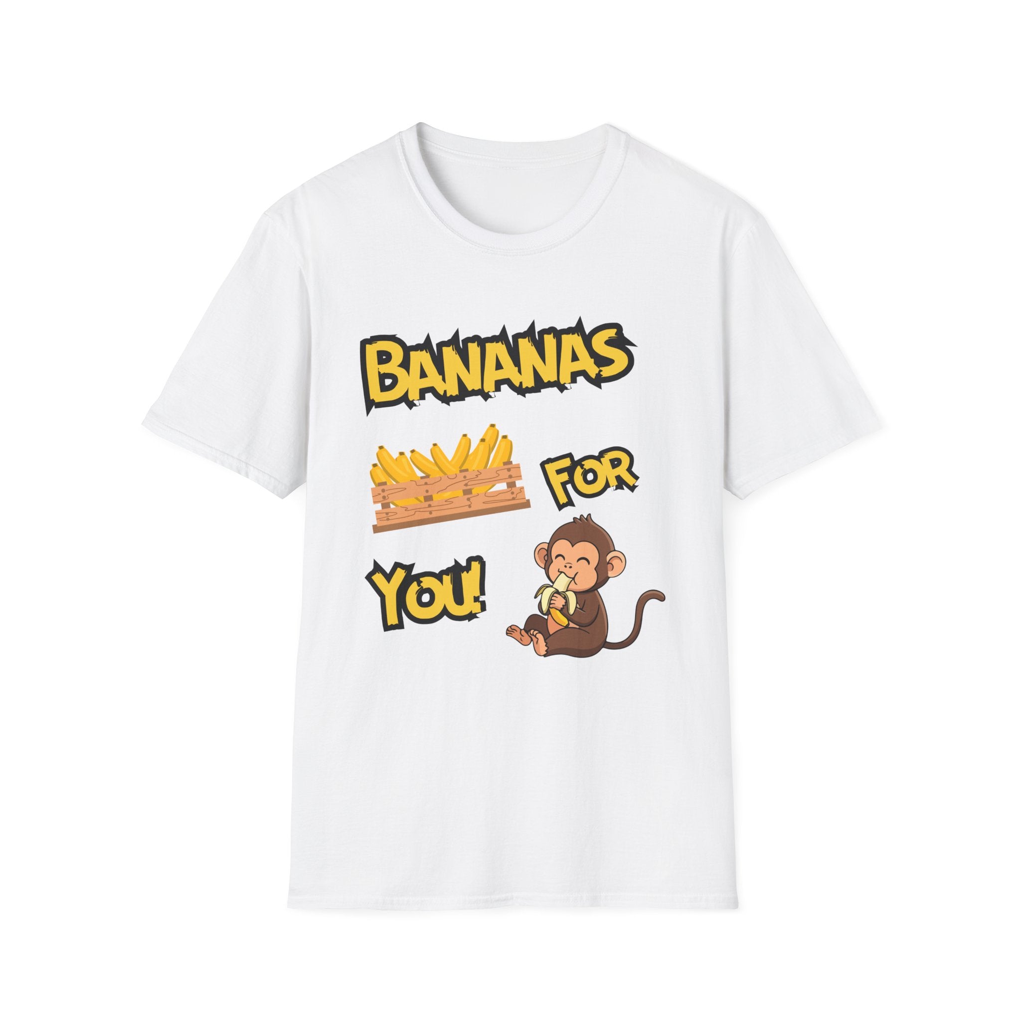 Bananas For You T-Shirt — Cute Monkey & Banana Crate Graphic Tee