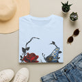 Mystic Moth & Crimson Rose Gothic T-Shirt | Celestial Butterfly Dark Aesthetic Design, Unisex Softstyle T-Shirt